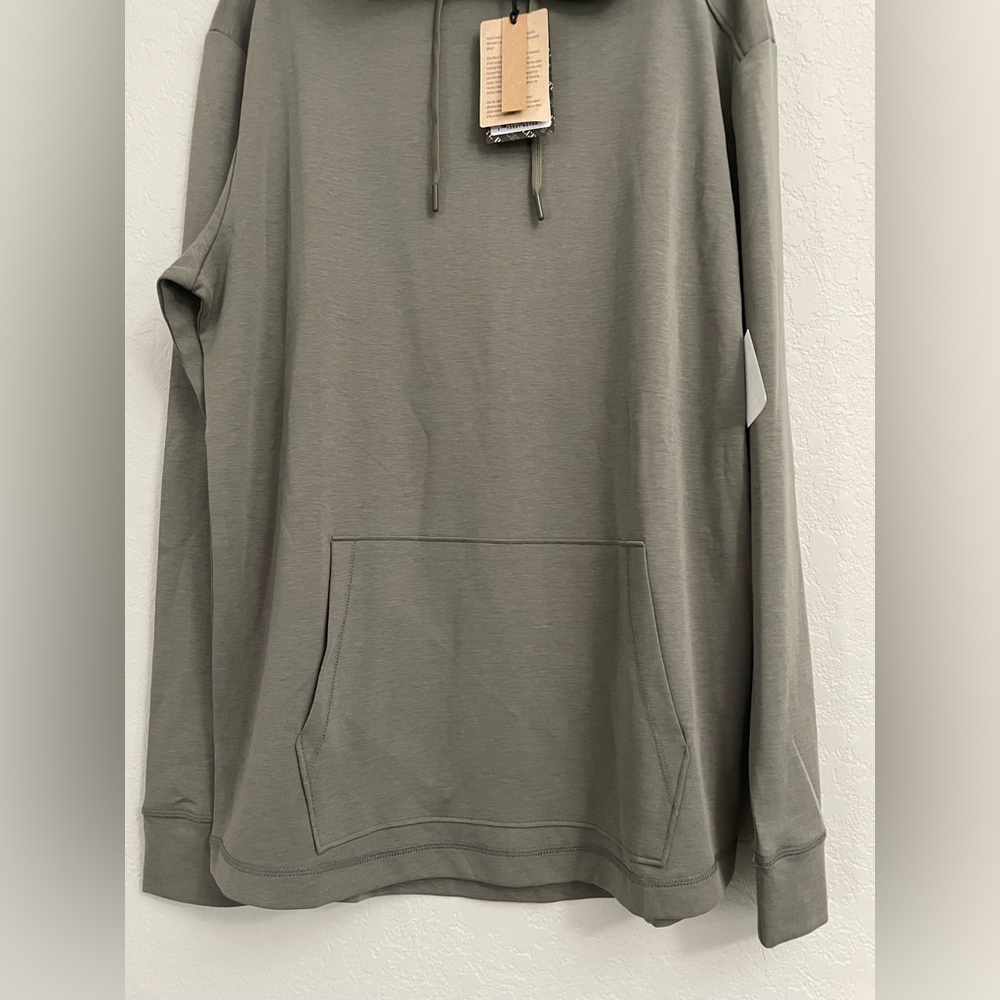 Swannies Golf Coastal Hoodie Mens Large Pullover Olive - Picture 5 of 11